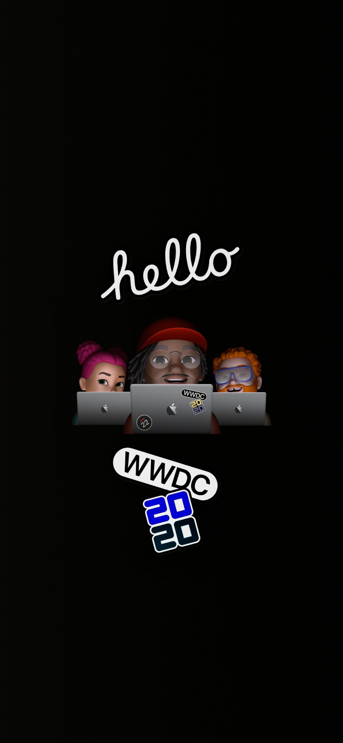 Обои айпад, macbook, наклейка, ipad pro, apple в разрешении 1125x2436