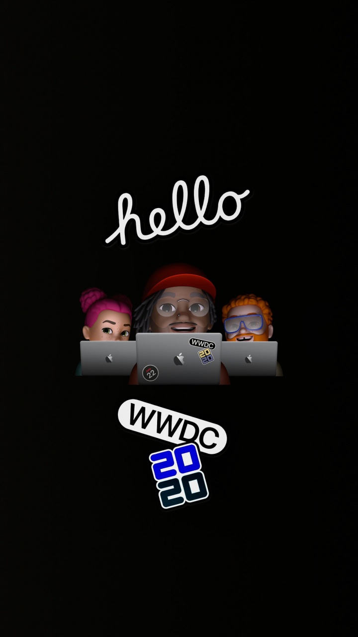 Обои айпад, macbook, наклейка, ipad pro, apple в разрешении 720x1280