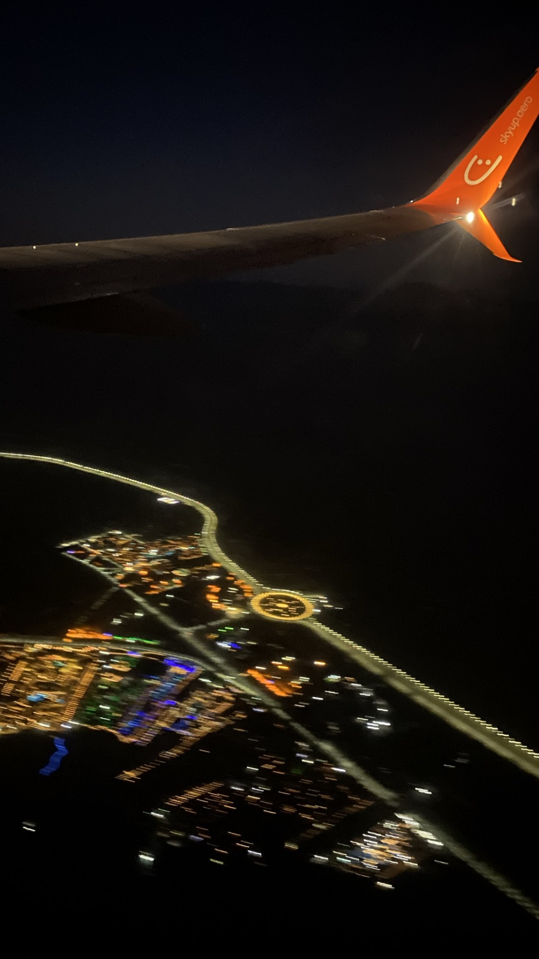 Обои ночь, город, пейзаж, полночь, дорога в разрешении 1080x1920