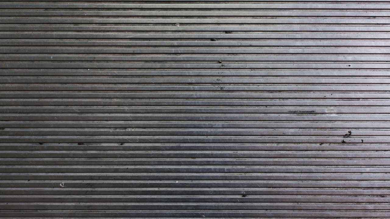 Обои стена, листовой металл, алюминий, линия, металл в разрешении 1280x720