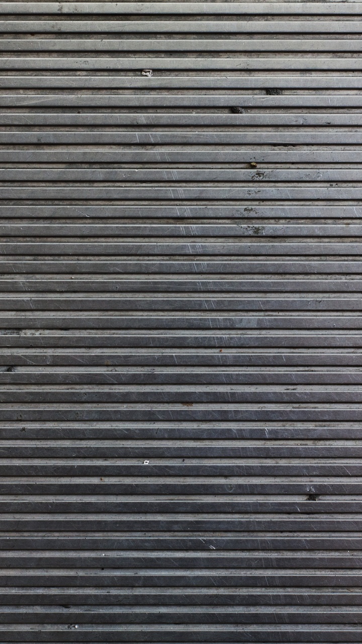 Обои стена, листовой металл, алюминий, линия, металл в разрешении 720x1280