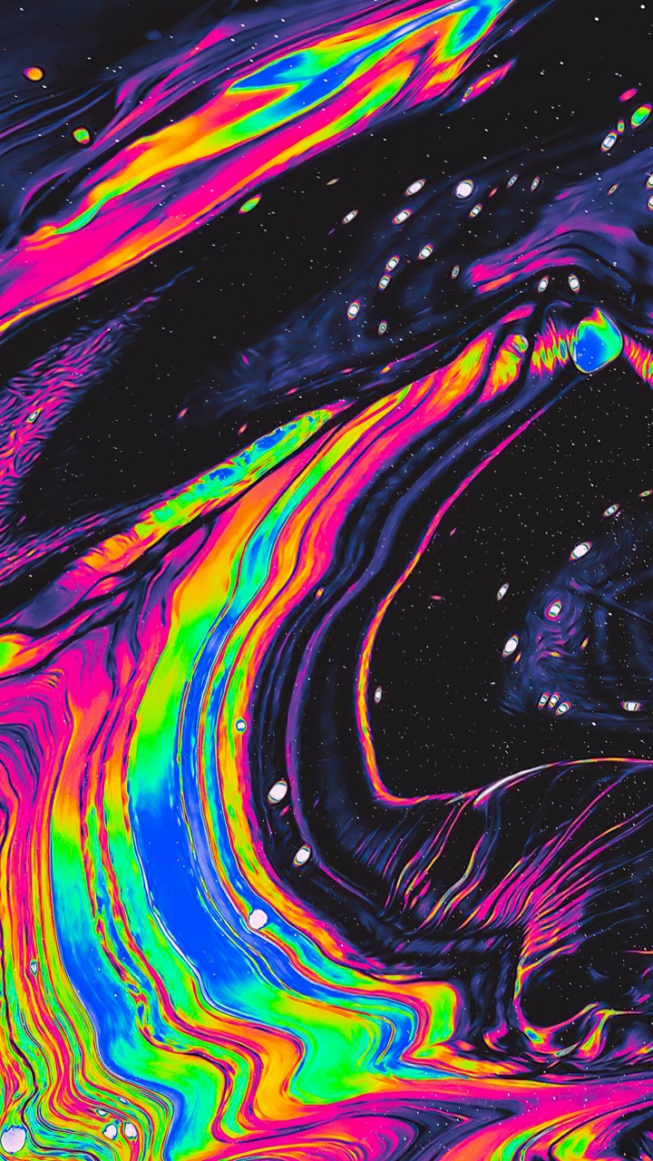 Обои психоделическое падение, живопись, графический дизайн, арт, цифровое искусство в разрешении 720x1280