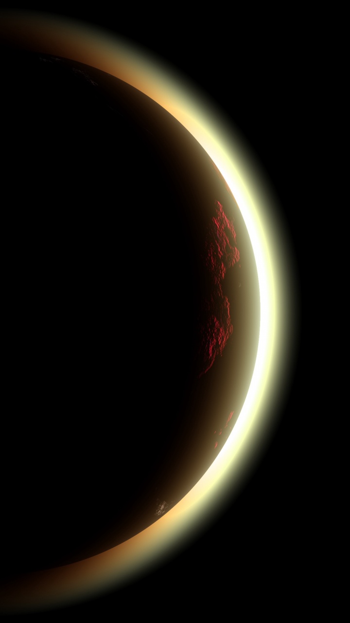 Обои полумесяц, затмение, лунное затмение, луна, Астрономия в разрешении 720x1280