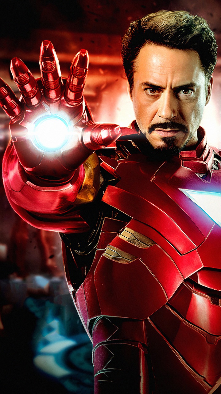 Обои Роберт Дауни младший, Железный человек, супергерой, герой, кино в разрешении 720x1280