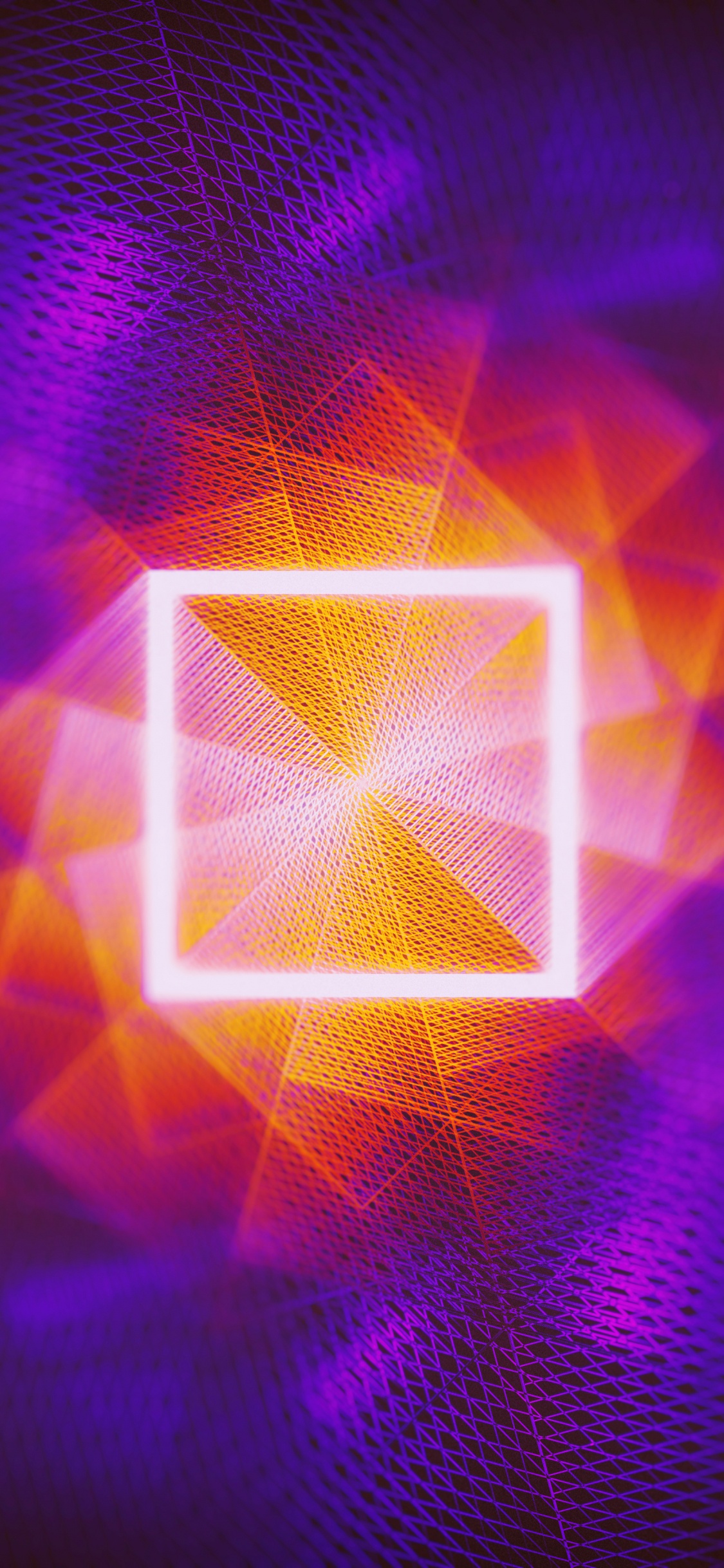 Обои пурпур, свет, Фиолетовый, дизайн, узор в разрешении 1125x2436