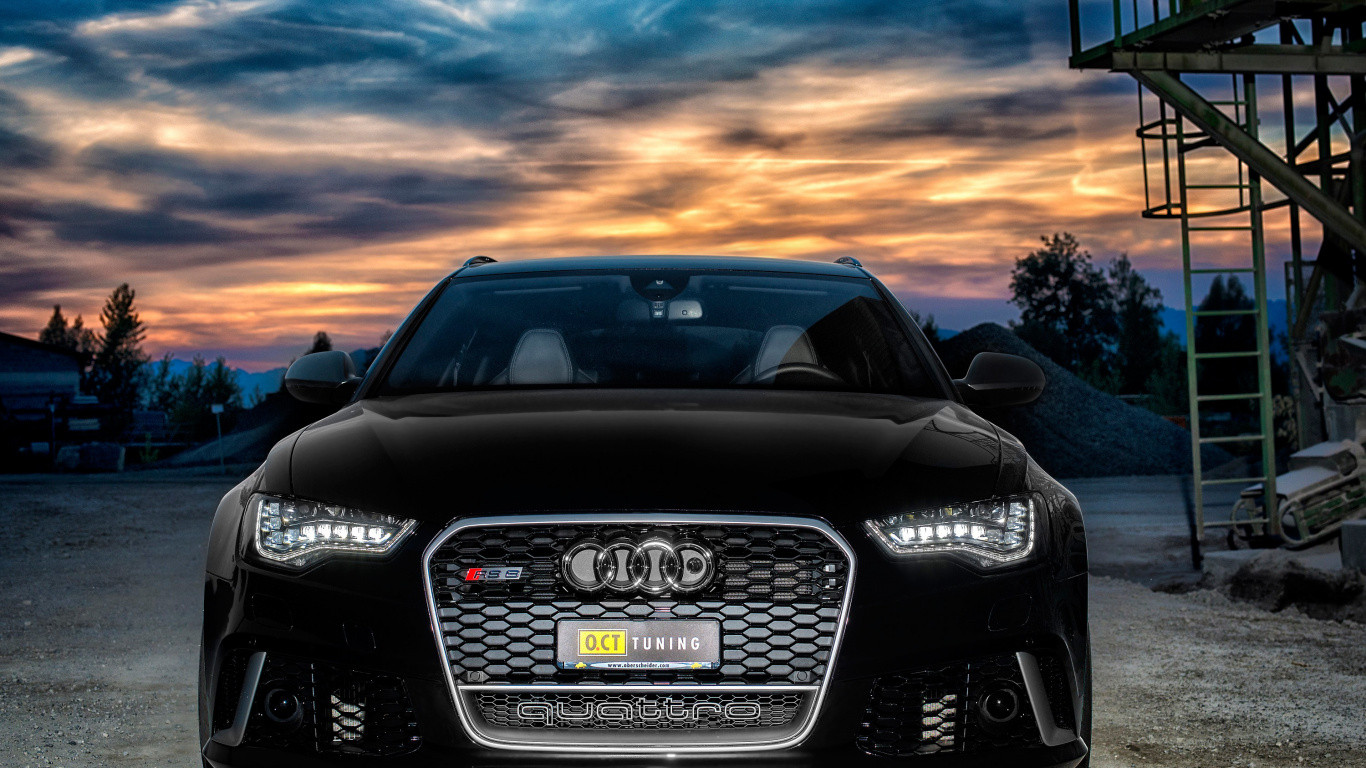 Обои авто, audi, Ауди RS6, тюнинг автомобилей, автомобиль среднего размера в разрешении 1366x768