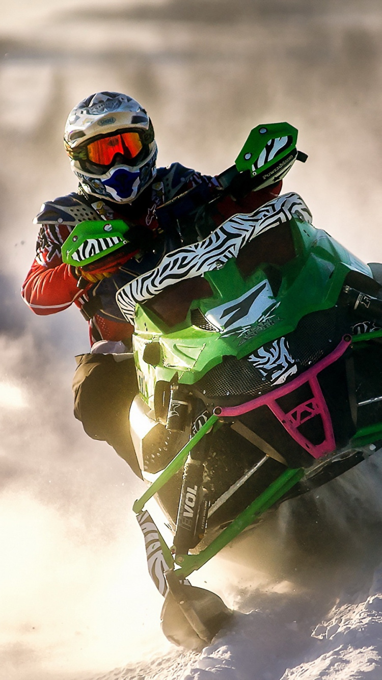 Обои аэросани, экстремальный вид спорта, гоночный, автоспорт, занятие спортом в разрешении 750x1334