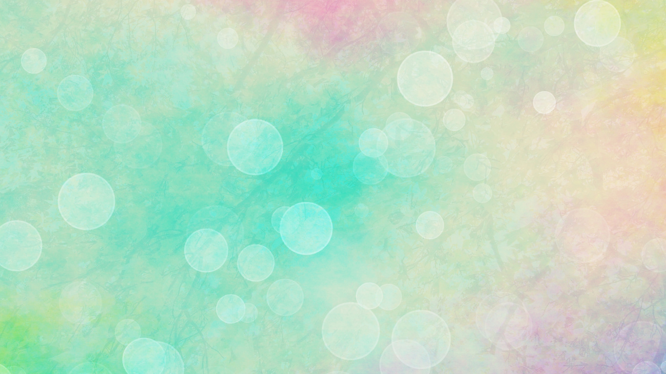 Обои зеленый, узор, круг, атмосфера, день в разрешении 1366x768