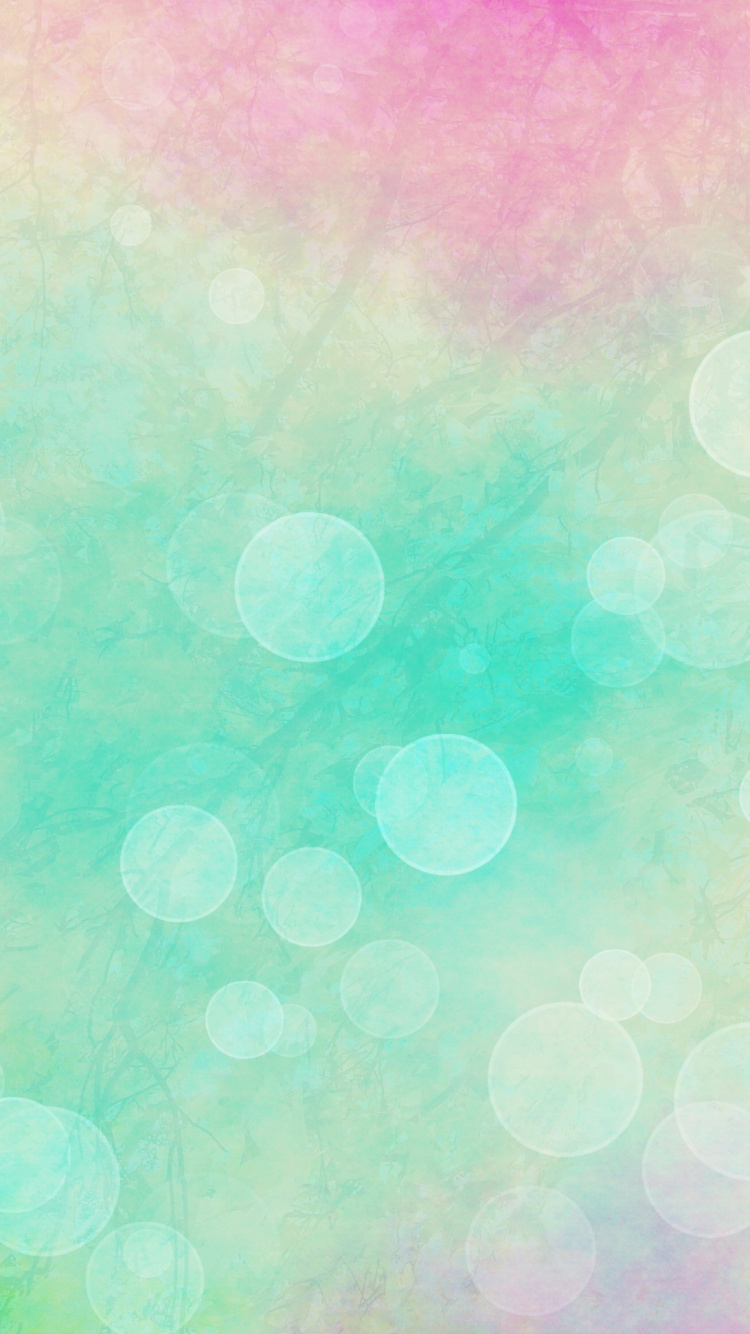 Обои зеленый, узор, круг, атмосфера, день в разрешении 750x1334