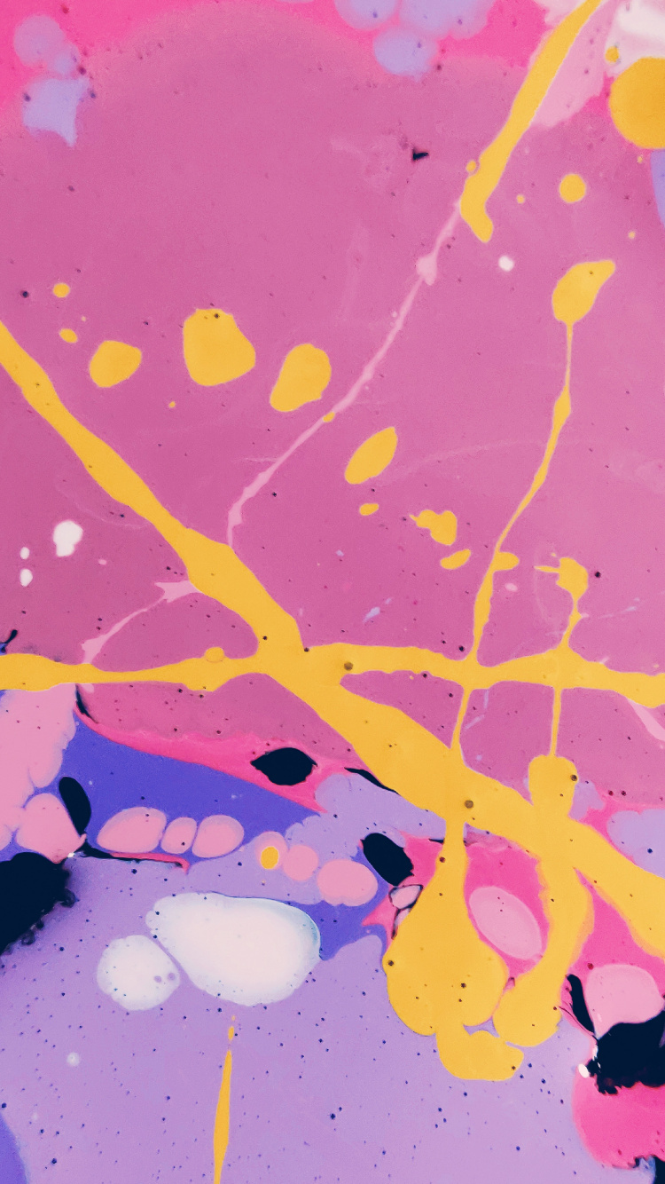 Обои живопись, акриловая краска, абстрактное искусство, рисование, артист в разрешении 750x1334