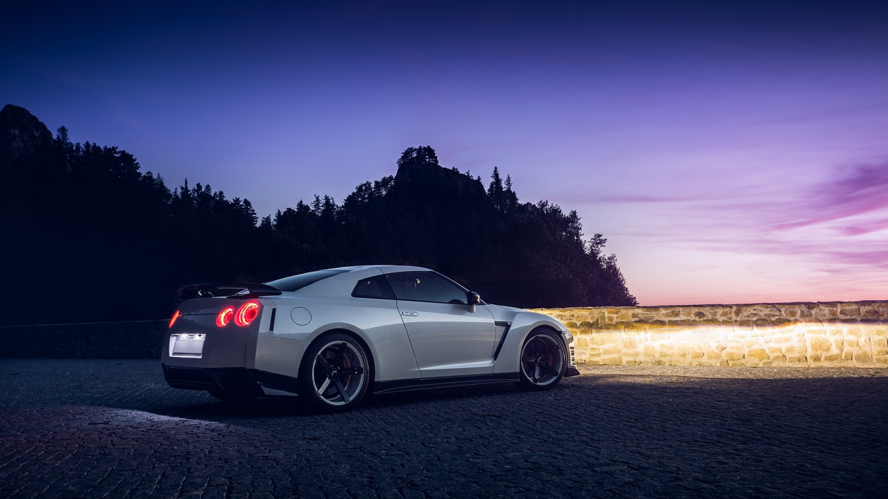 Обои nissan gt r, спорткар, авто, Литые диски, суперкар в разрешении 1280x720