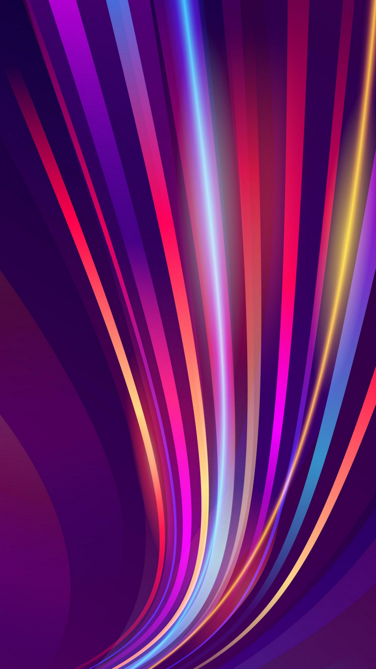 Обои свет, красочность, пурпур, розовый, Фиолетовый в разрешении 750x1334