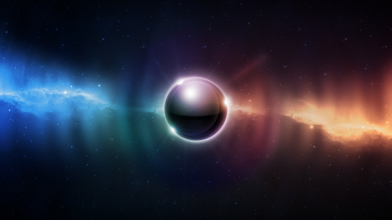 Обои космическое пространство, астрономический объект, планета, атмосфера земли в разрешении 1280x720