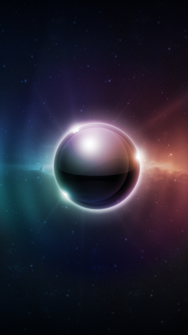 Обои космическое пространство, астрономический объект, планета, атмосфера земли в разрешении 750x1334