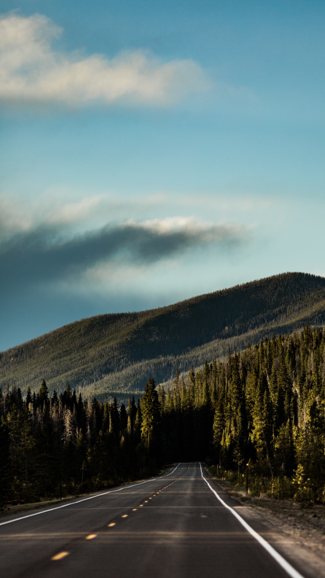 Обои нагорье, облако, гора, горный рельеф, шкура в разрешении 1080x1920