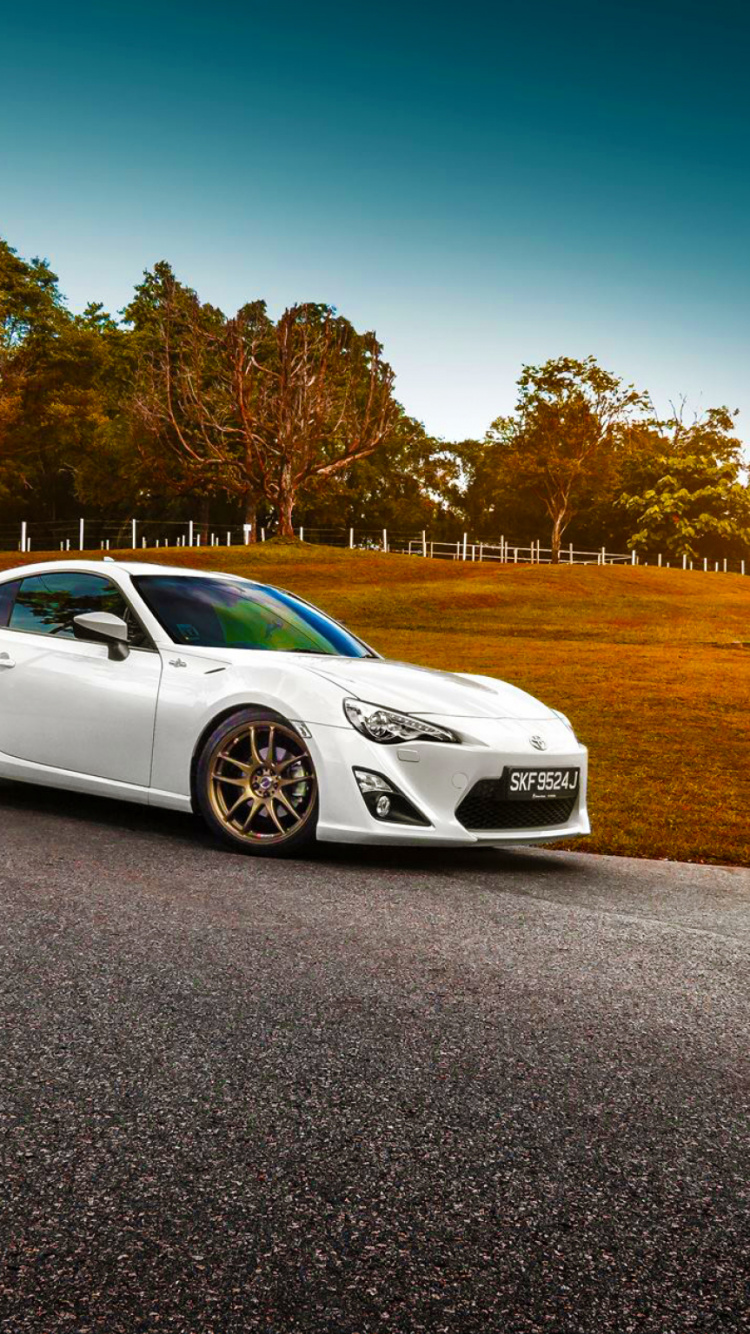 Обои спорткар, toyota, белый, вид сбоку, Тойота hilux в разрешении 750x1334