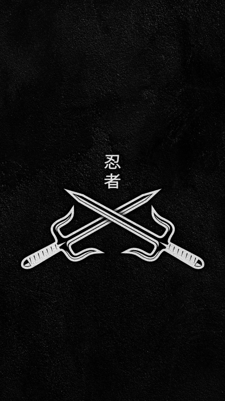 Обои черный и белый, арт, символ, треугольник, эмблема в разрешении 720x1280