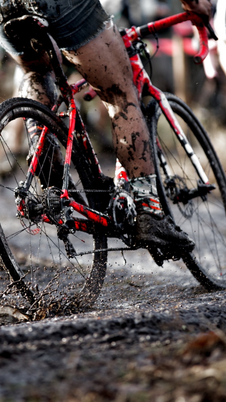 Обои Велоспорт, велосипед, велосипедный спорт, занятие спортом, велокросс в разрешении 720x1280