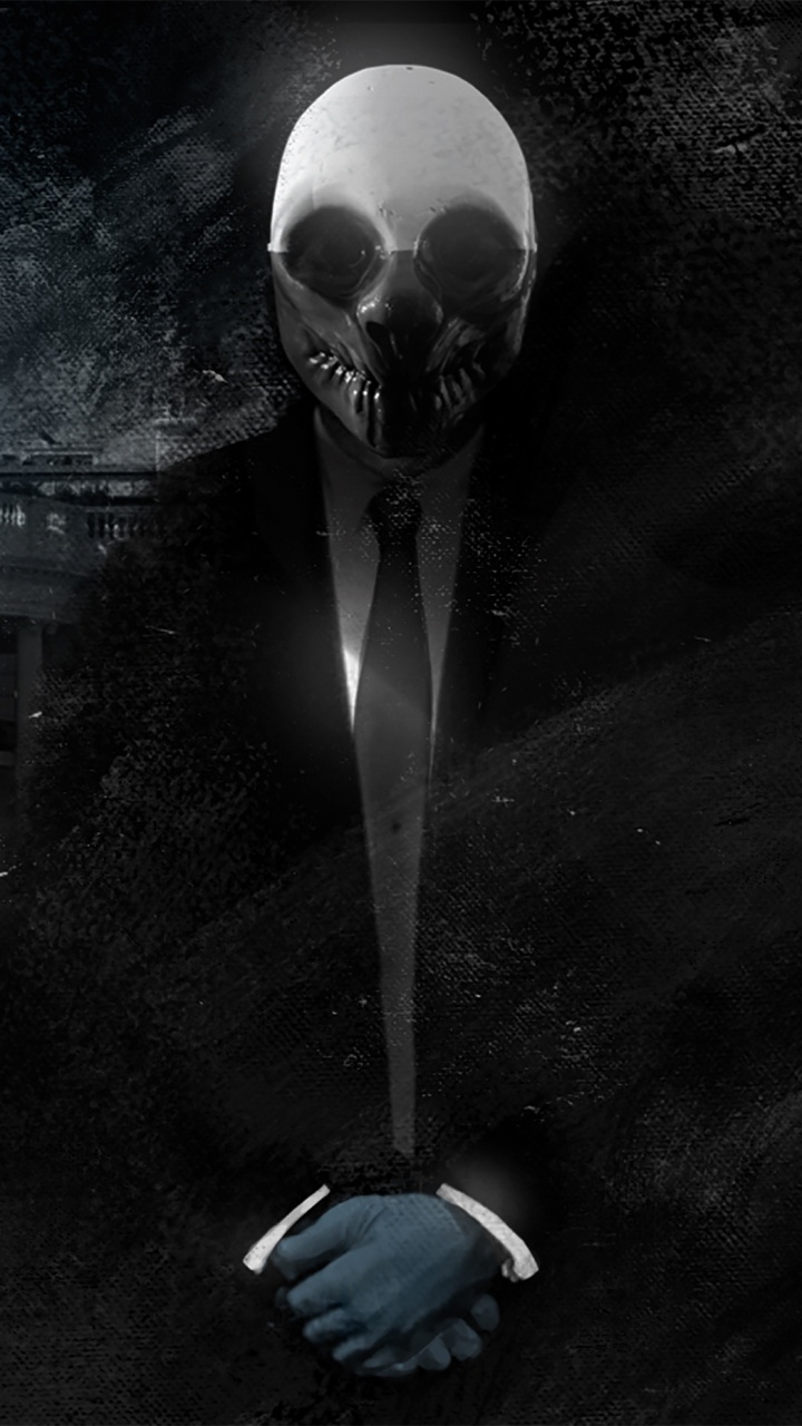 Обои Белый дом, payday 2, темнота, фикция, монохромный в разрешении 720x1280