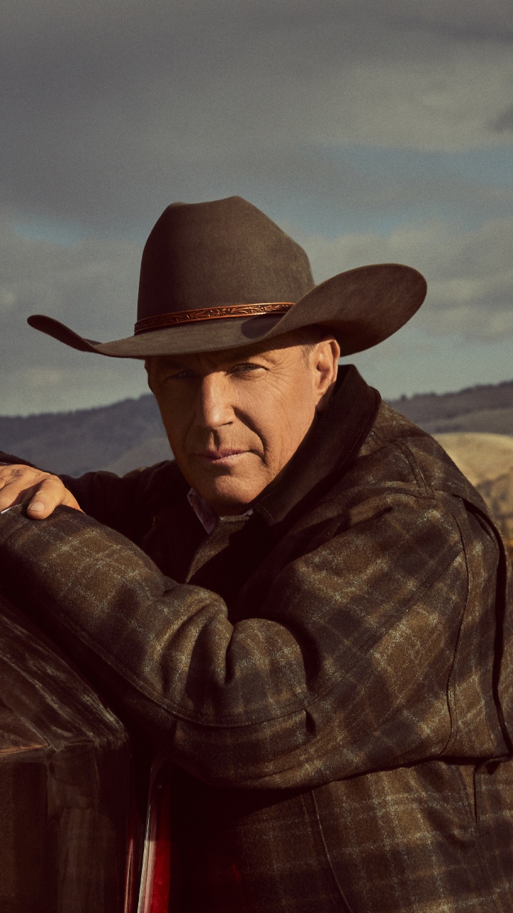 Обои Йеллоустон, Джон Даттон, первостепенное сети, Йеллоустоун - Сезон 2, ковбойская шляпа в разрешении 720x1280