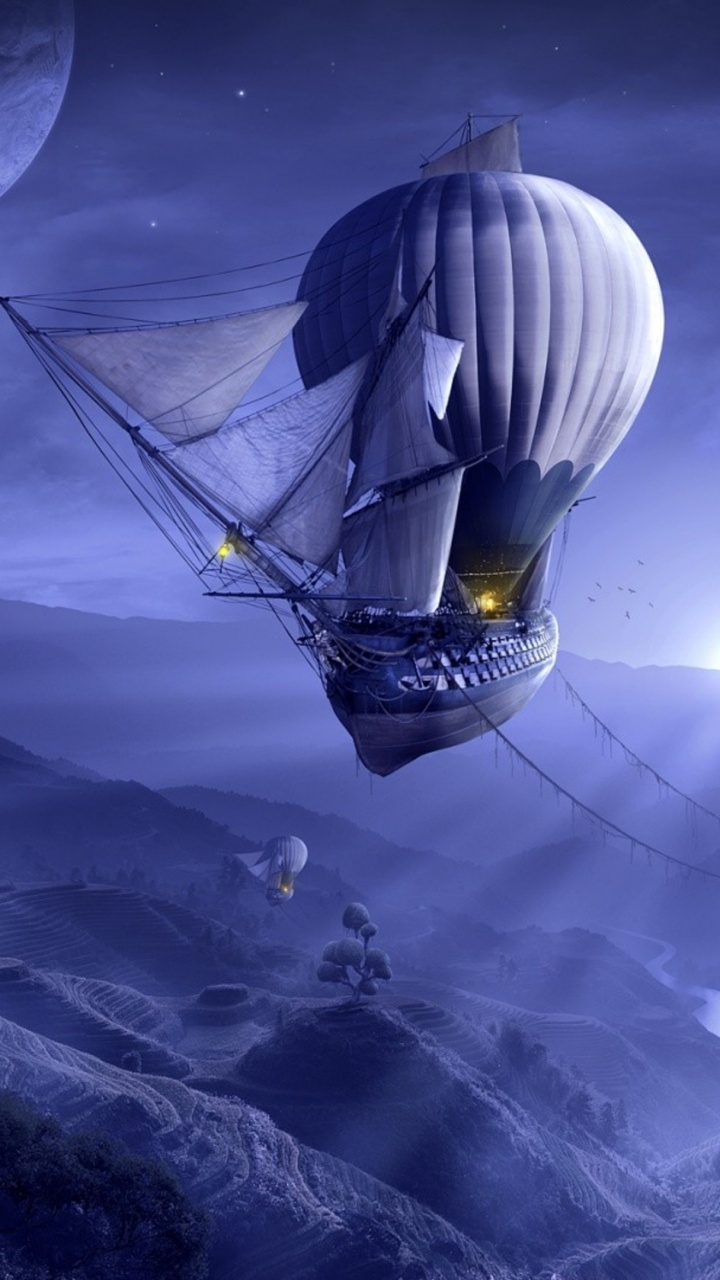 Обои атмосфера, космос, иллюстрация, приключенческая игра, Цифровой композитинг в разрешении 720x1280