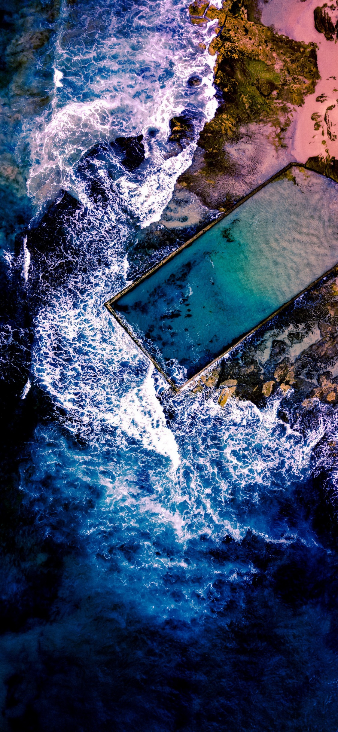 Обои природа, вода, гидроресурсы, мир, синий в разрешении 1125x2436