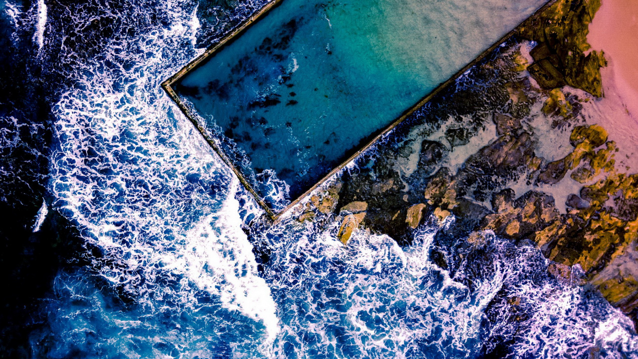 Обои природа, вода, гидроресурсы, мир, синий в разрешении 1280x720