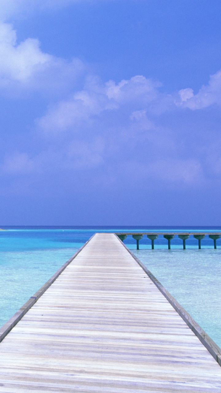 Обои синий, море, океан, горизонт, лазурный в разрешении 720x1280