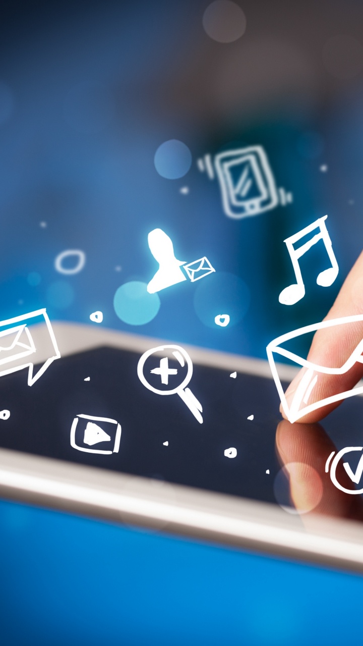 Обои гаджет, технологии, приспособление, технология, графика в разрешении 720x1280