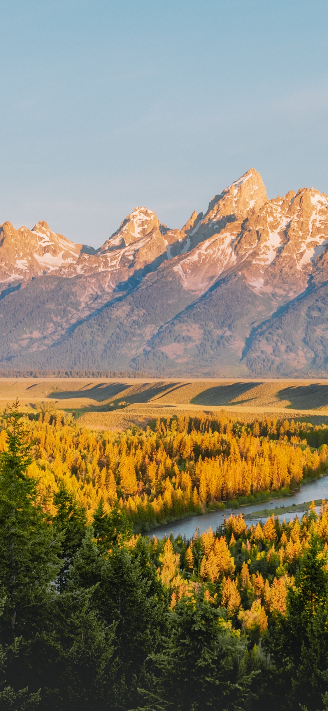 Обои национальный парк Гранд титон, Гранд титон, Йеллоустонский Национальный парк, национальный парк, парк в разрешении 1125x2436