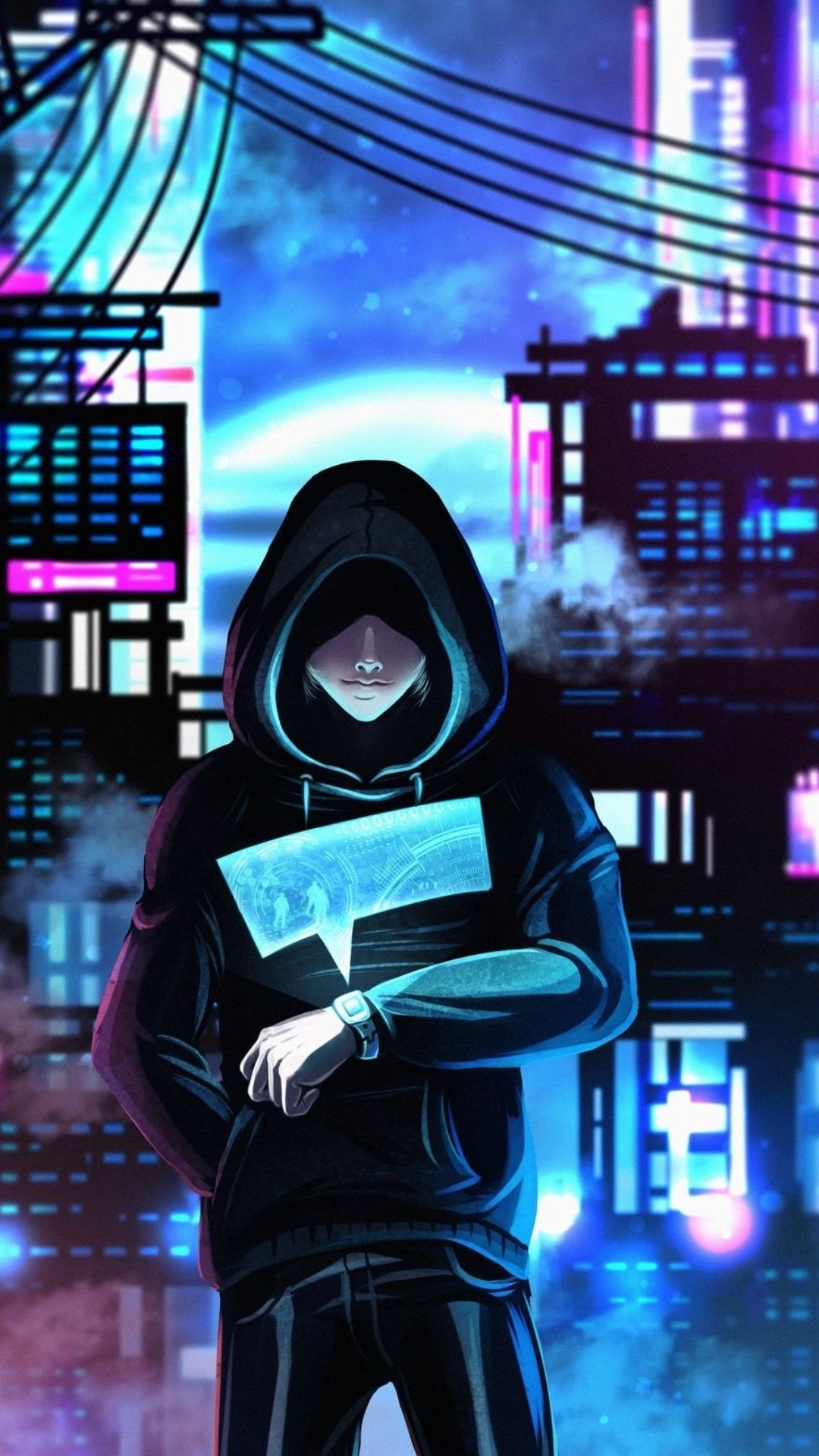 Обои пурпур, стояние, автомобильное освещение, прохлада, головной убор в разрешении 1080x1920