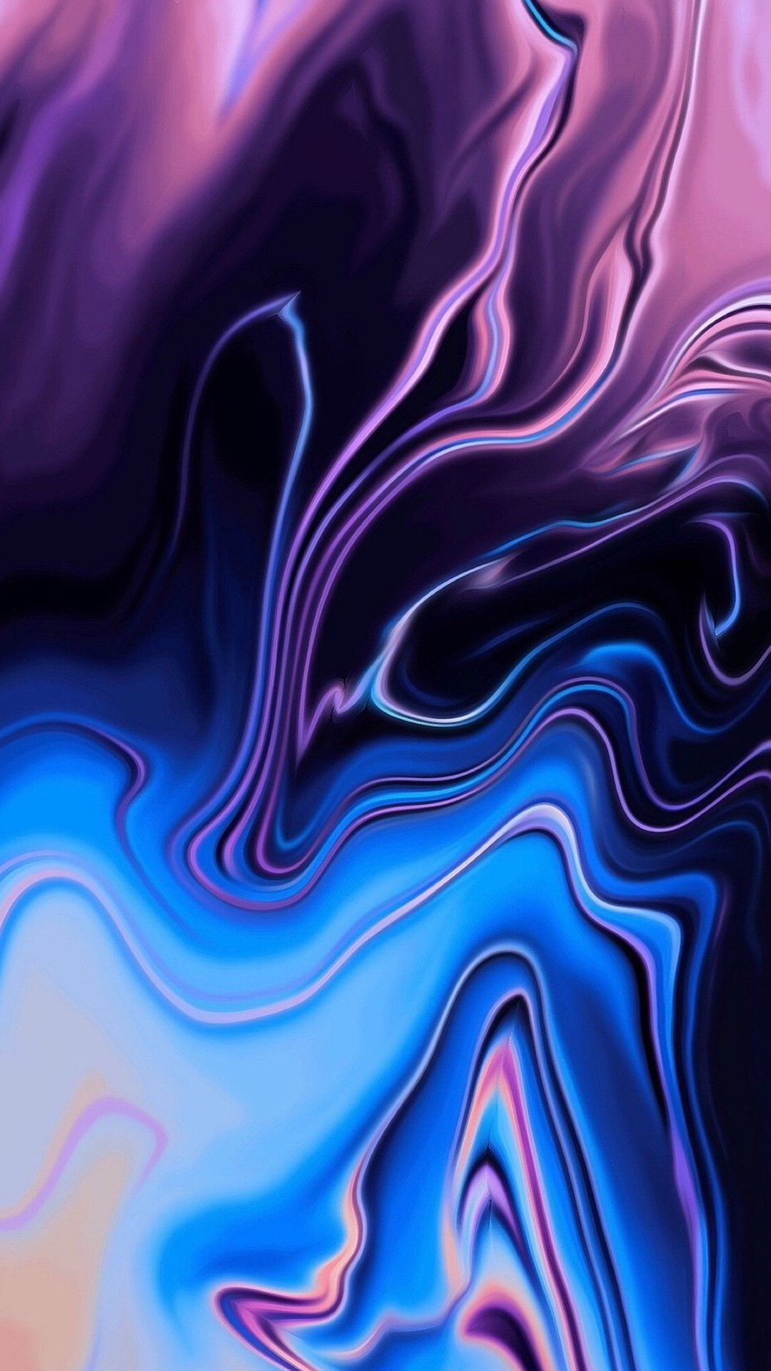 Обои яблоко, Apple МасВоок Pro, красочность, синий, пурпур в разрешении 1080x1920