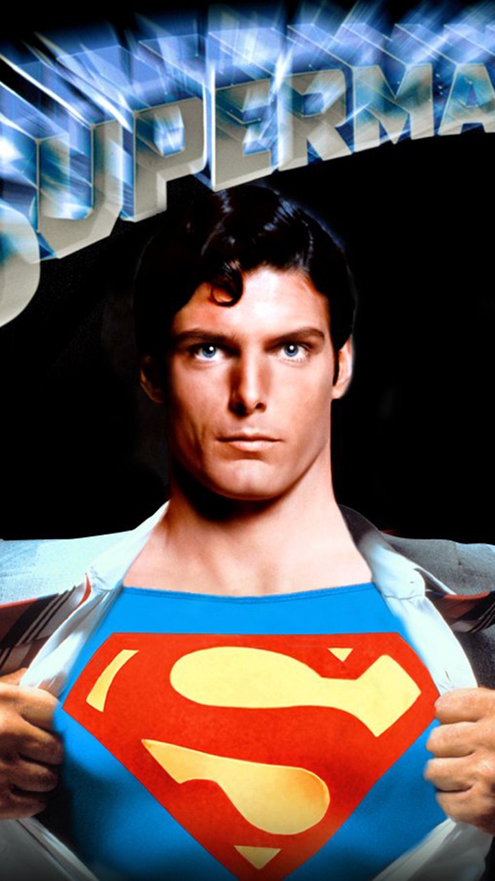 Обои Кристофер Рив, Супермен, супергерой, комиксы dc, Лига справедливости в разрешении 720x1280