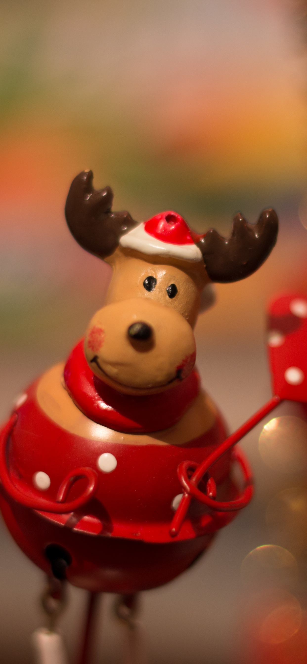 Обои рождественский орнамент, Рождественский день, праздник, красный цвет, Рождество в разрешении 1242x2688