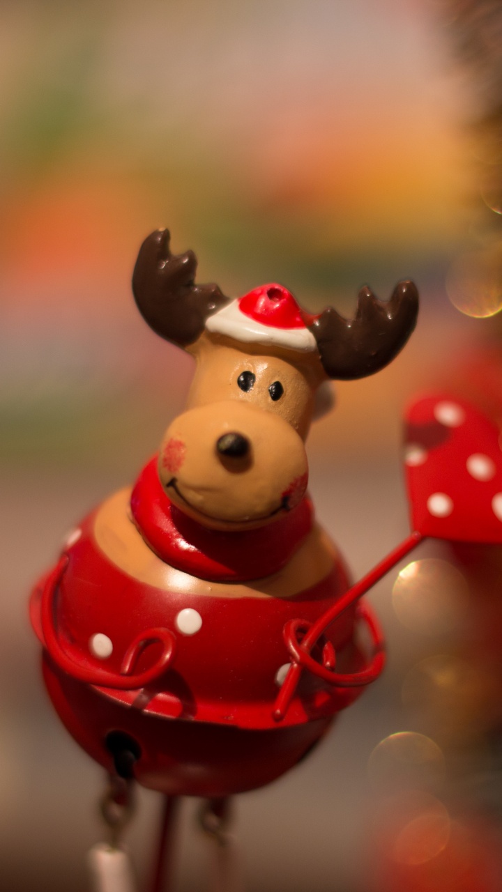 Обои рождественский орнамент, Рождественский день, праздник, красный цвет, Рождество в разрешении 720x1280