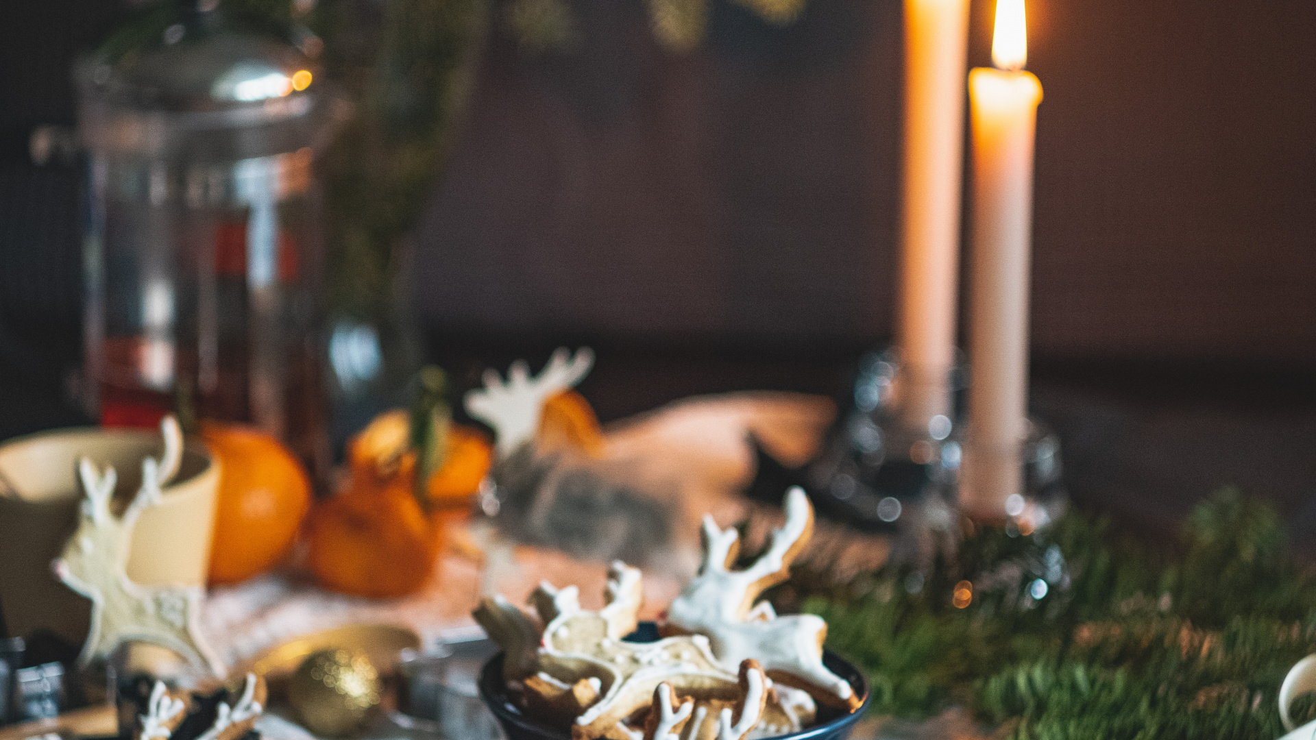 Обои свеча, здоровье, еда, ужин, Рождество в разрешении 1920x1080