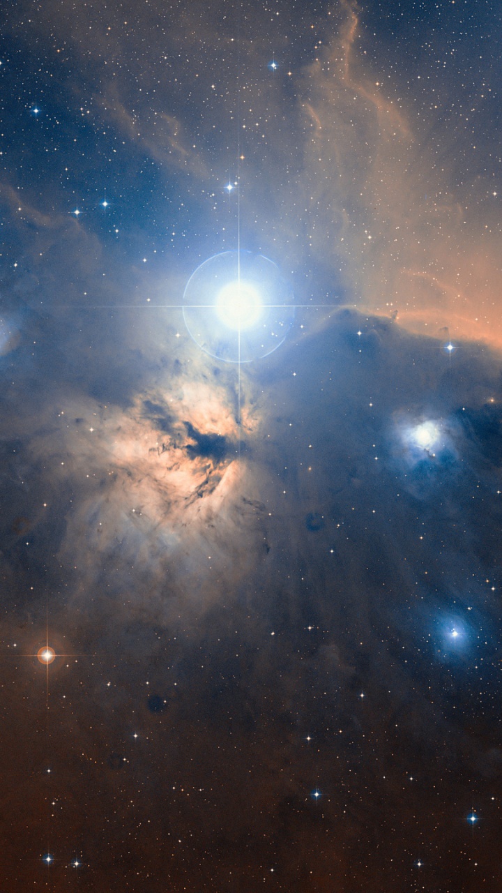 Обои Туманность Ориона, туманность, Орион, Галактика, космическое пространство в разрешении 720x1280