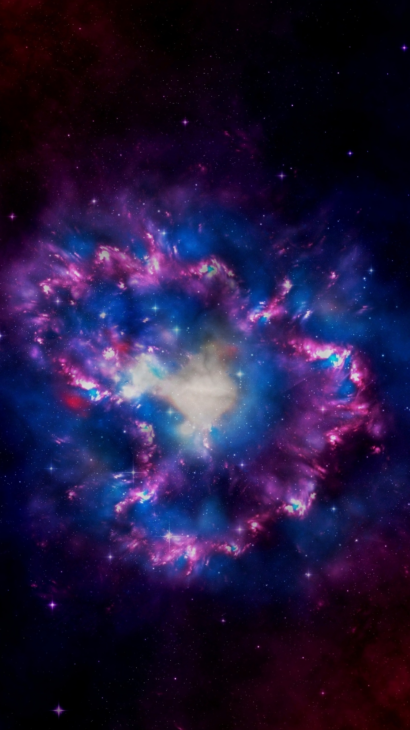 Обои Галактика, туманность, астрономический объект, космическое пространство, атмосфера в разрешении 1440x2560