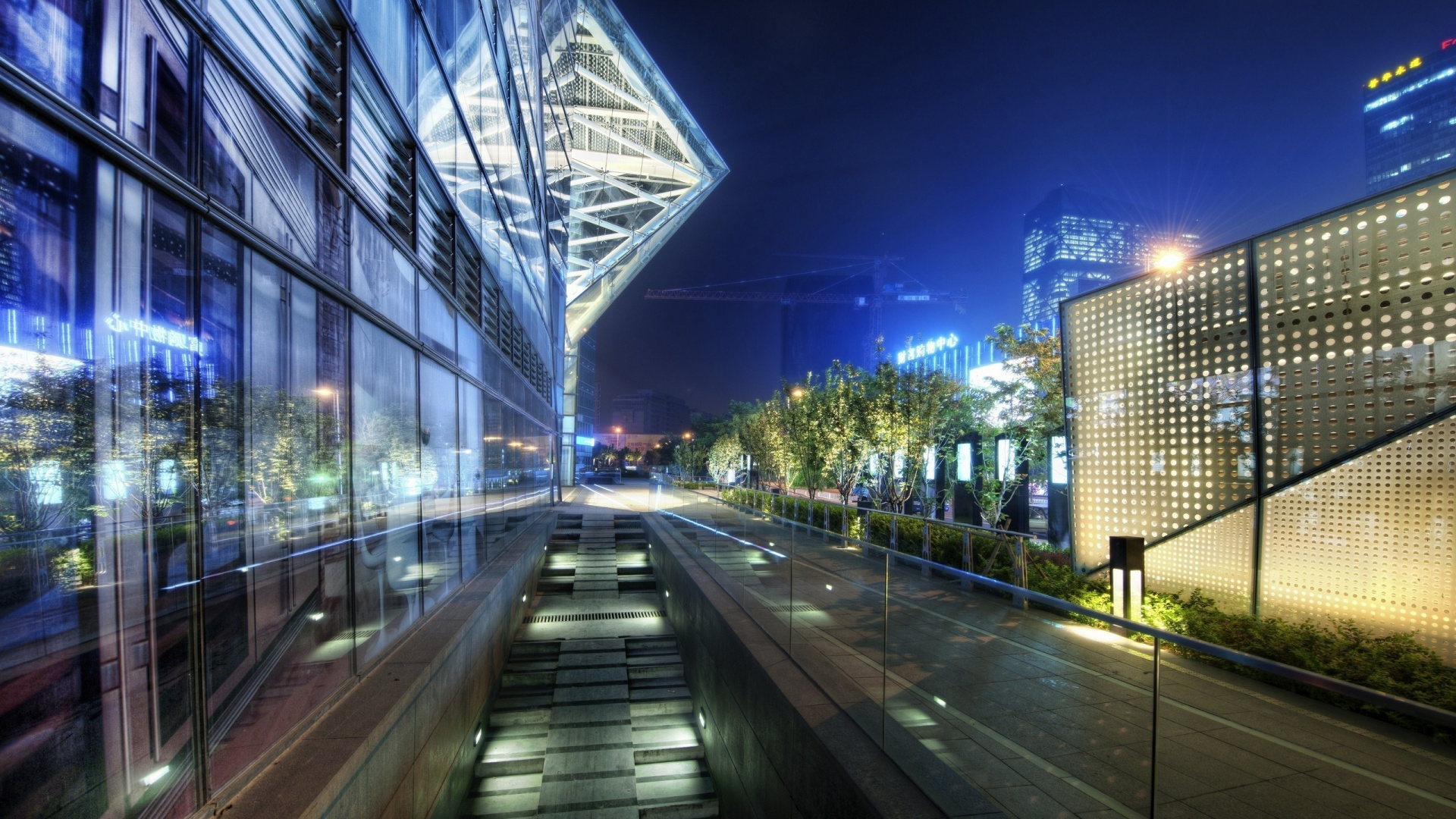 Обои архитектура, городской район, метрополия, город, ориентир в разрешении 1920x1080