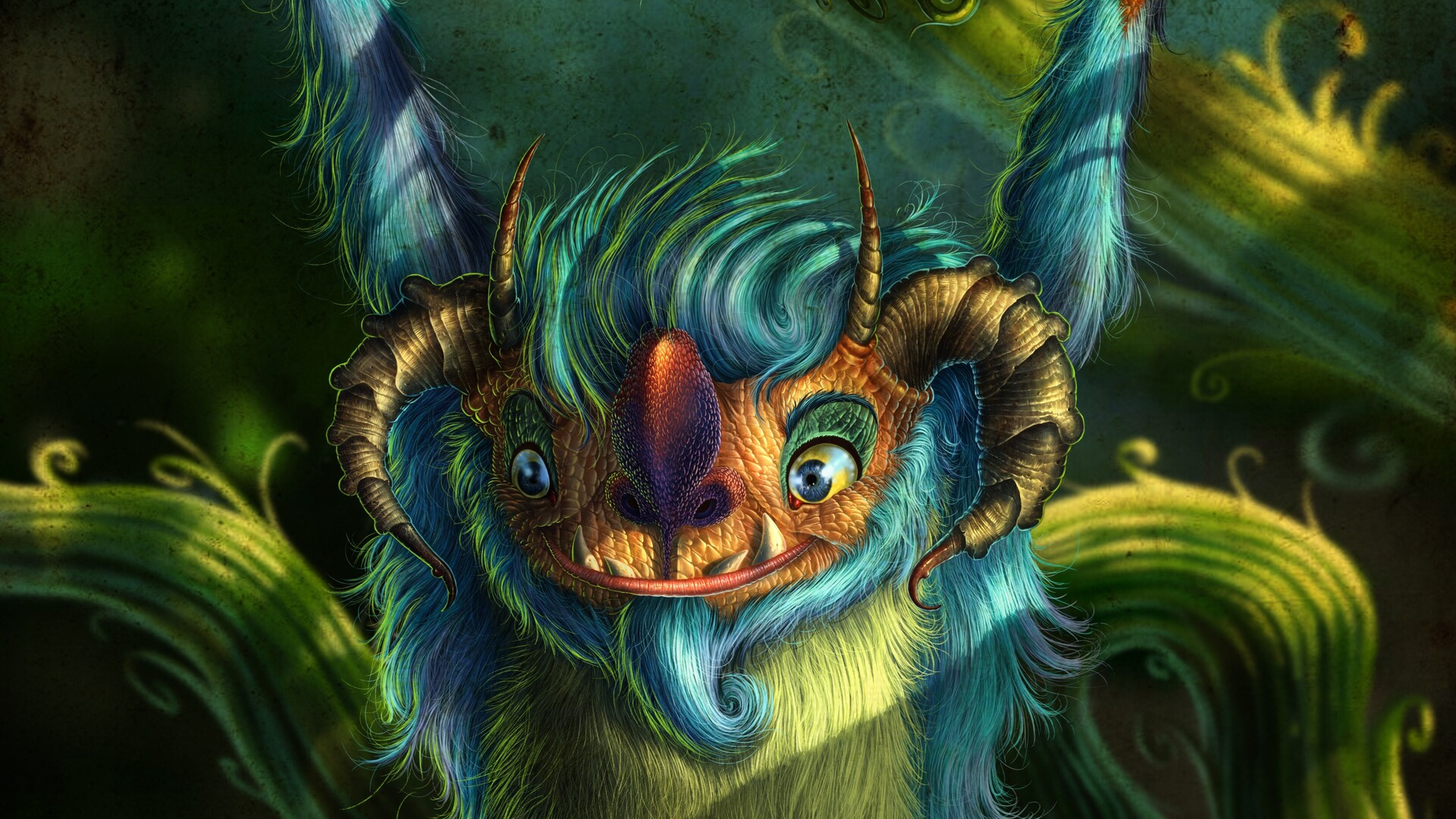 Обои цифровое искусство, арт, иллюстрация, мифология, мультик в разрешении 1920x1080