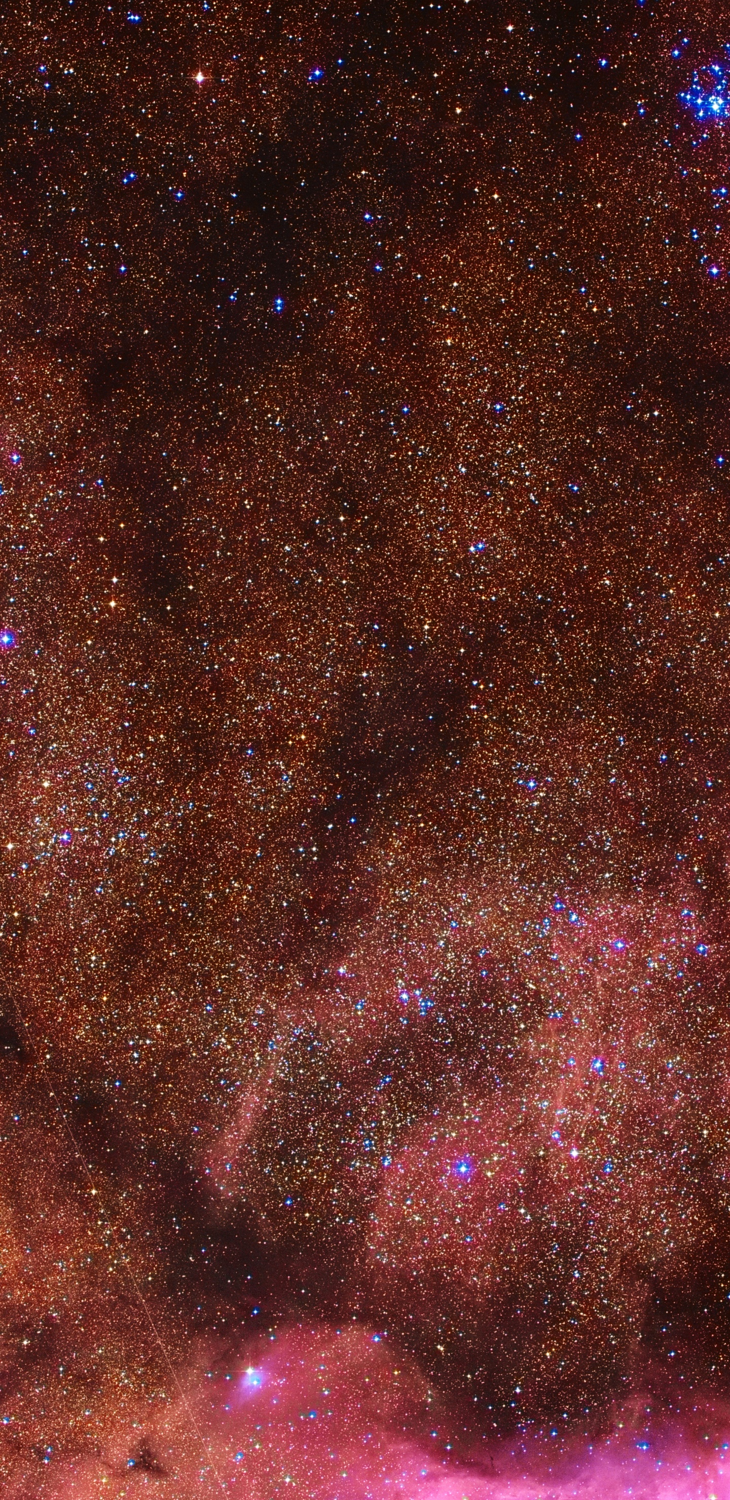 Обои звезда, Астрономия, туманность, атмосфера, Млечный Путь в разрешении 1440x2960