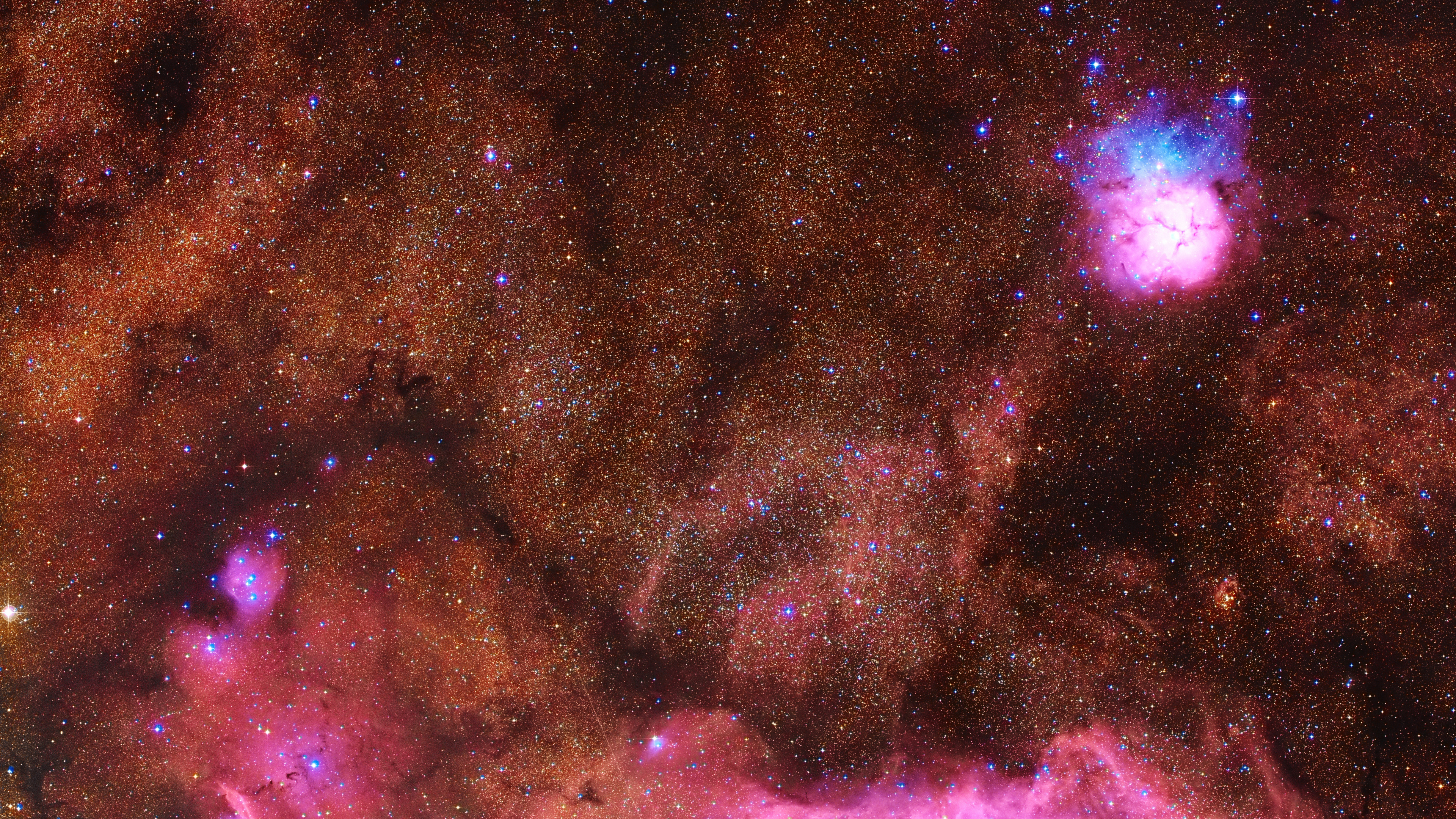 Обои звезда, Астрономия, туманность, атмосфера, Млечный Путь в разрешении 3840x2160