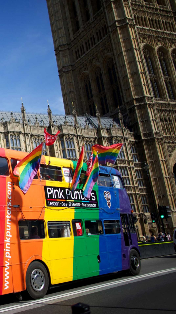 Обои здание парламента, парламент Соединенного Королевства, транспорт, автобус, ориентир в разрешении 750x1334