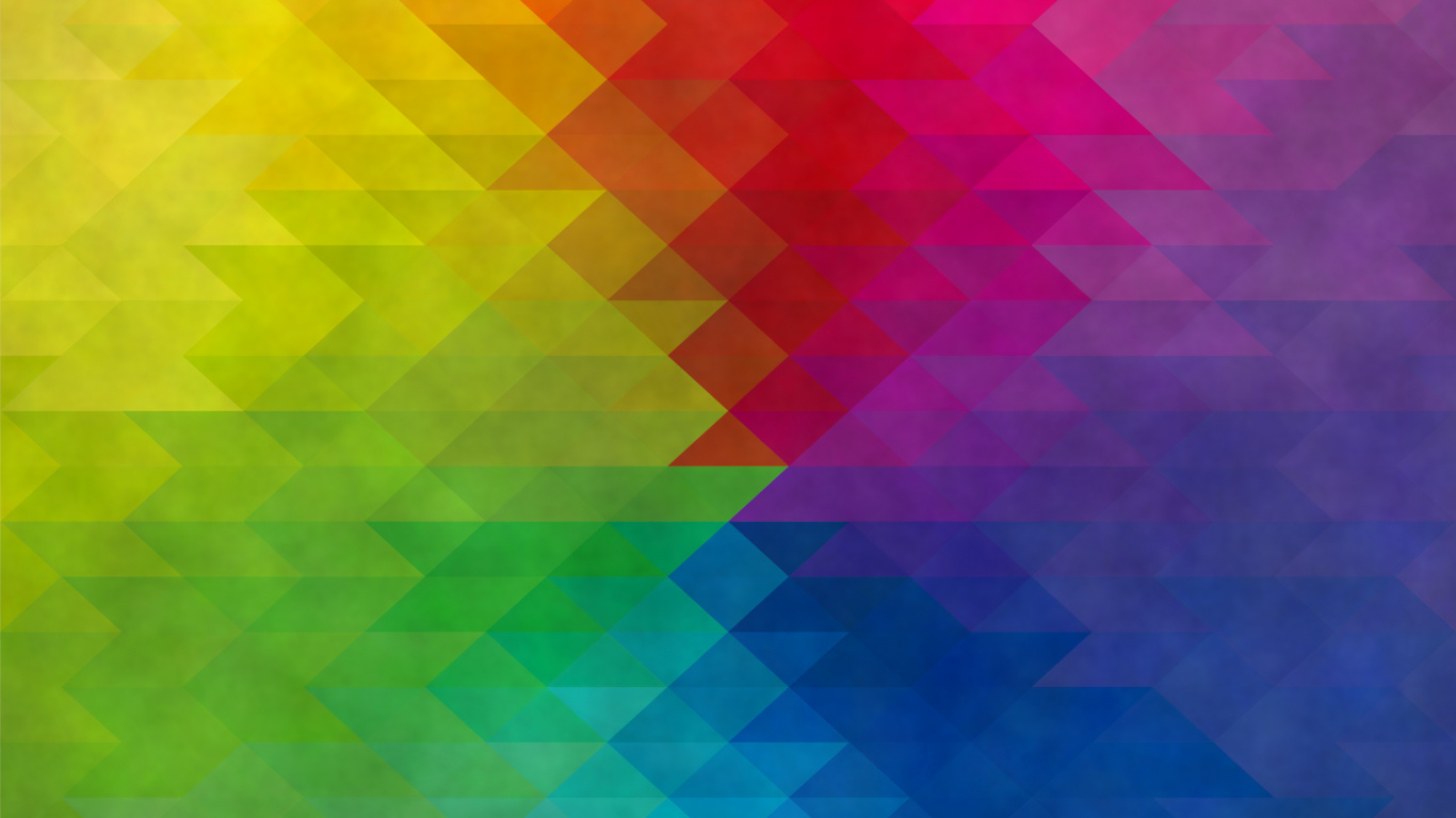 Обои цвет, желтый, синий, зеленый, узор в разрешении 1366x768