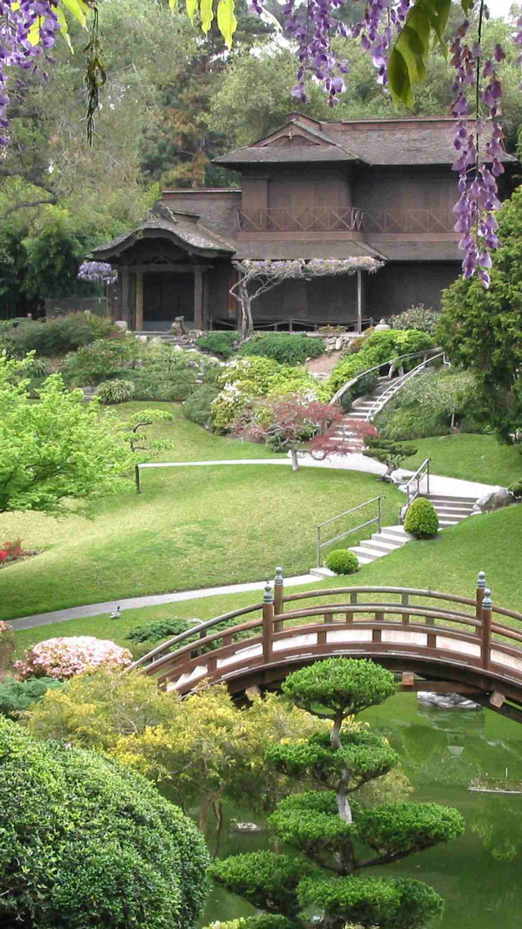 Обои Хантингтон Японский Сад, художественный музей, природа, сад, растительность в разрешении 750x1334