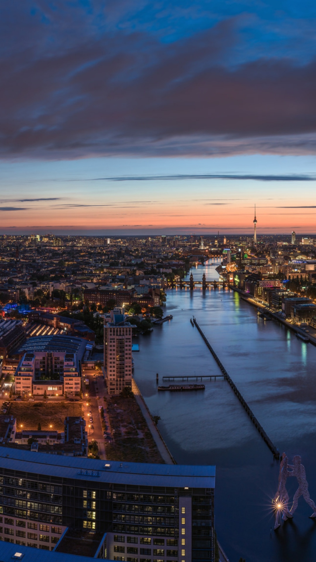 Обои Берлин, городской пейзаж, город, городской район, метрополия в разрешении 1080x1920