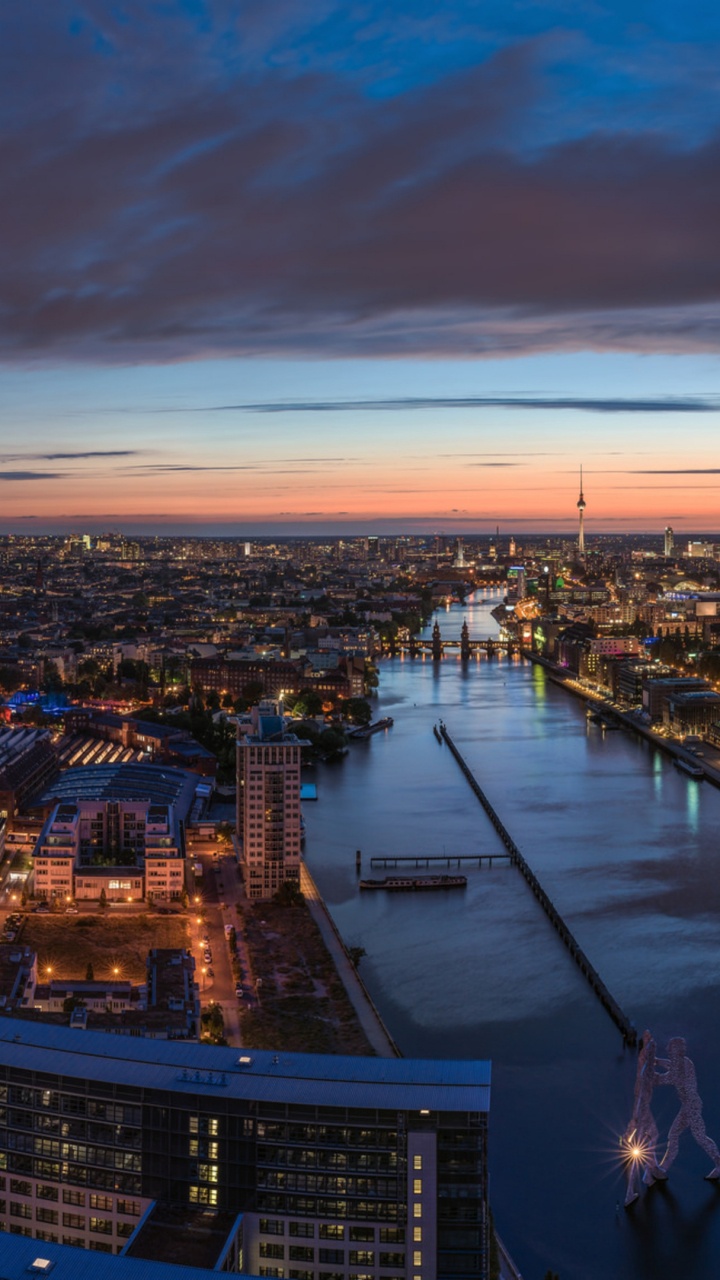 Обои Берлин, городской пейзаж, город, городской район, метрополия в разрешении 720x1280