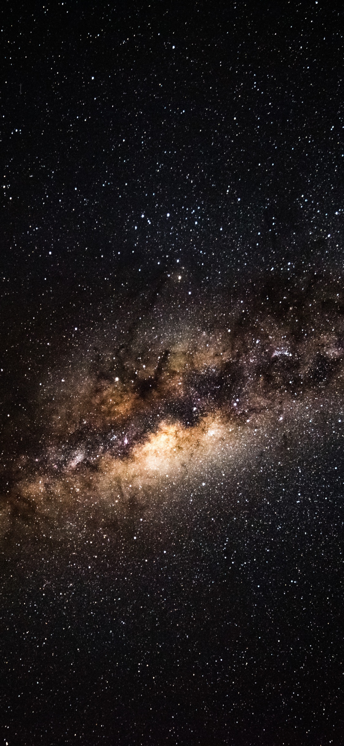 Обои Млечный Путь, Галактика, Астрономия, астрономический объект, темнота в разрешении 1125x2436