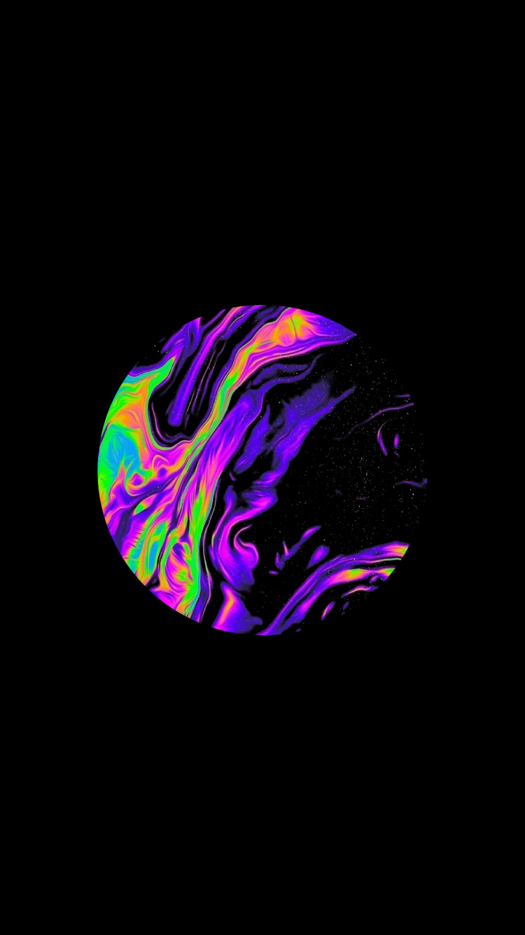 Обои амолед, графический дизайн, красочность, пурпур, Фиолетовый в разрешении 750x1334