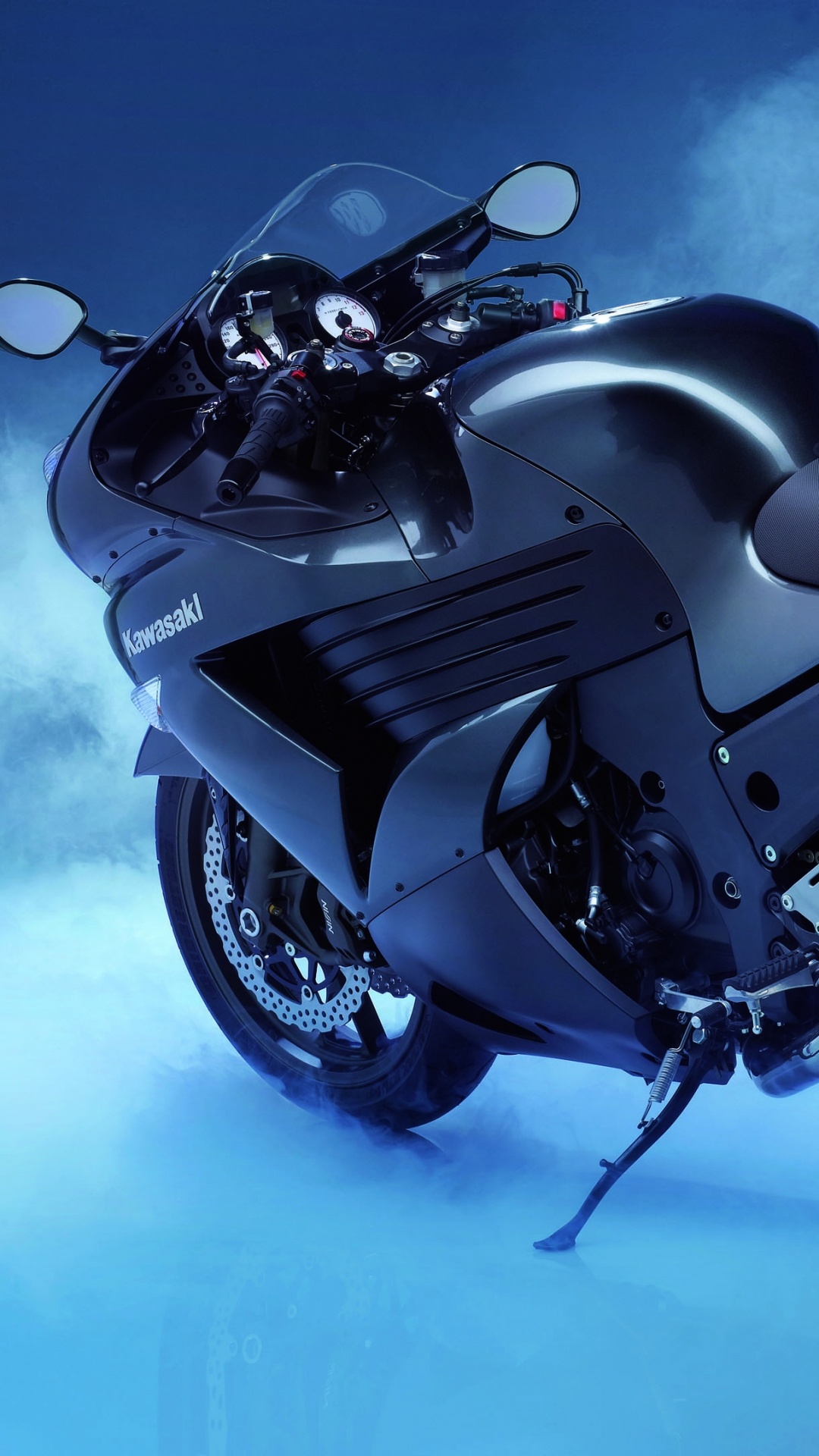 Обои Kawasaki мотоциклы, Кавасаки Z650, мотоцикл, авто, автомобильные шины в разрешении 1080x1920